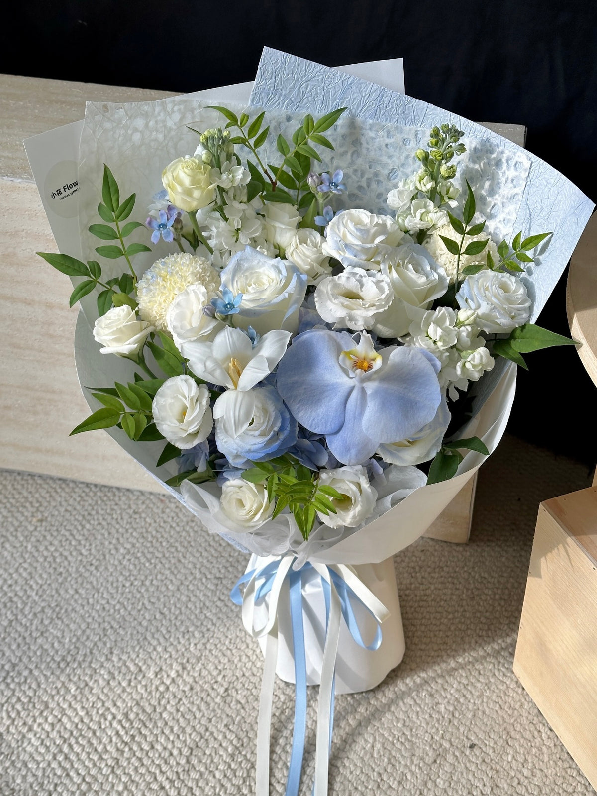 Midnight Blue Orchid Mixed Bouquet｜FH010