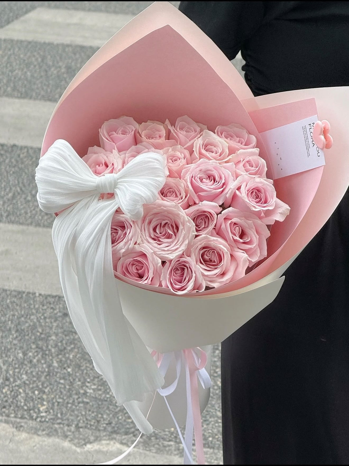 Pink Rose 19 Stalks Bouquet｜FR-029