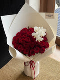 Red Rose With Orchid Bouquet｜FR-007